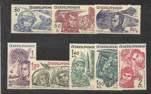 LOT NA KSIĘŻYC CZECHOSŁOWACJA MI.1463-1470**