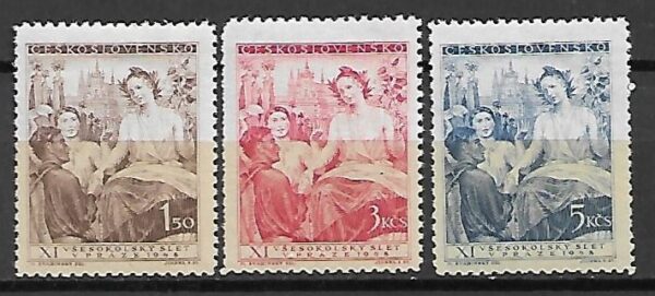 SŁAWNI LUDZIE CZECHOSŁOWACJA MI.532-534**
