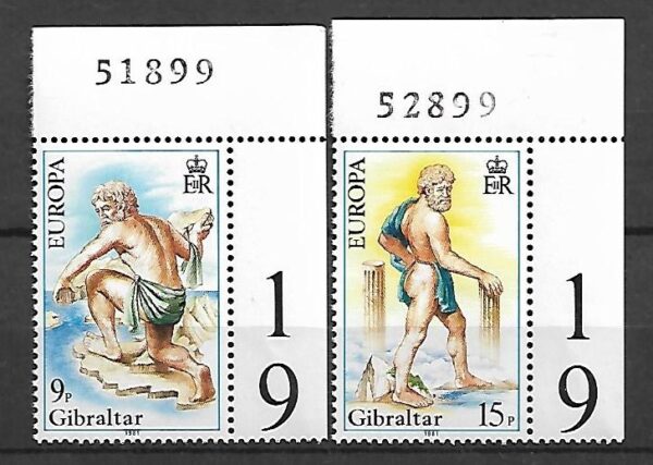 EUROPA CEPT GIBRALTAR MI.416-417**
