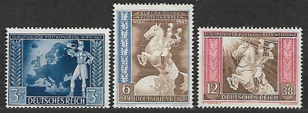 DZIEŃ ZNACZKA NIEMCY RZESZA MI.820-822**