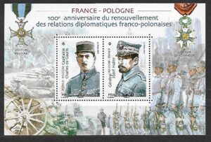 WSPÓLNE WYDANIE POCZTY FRANCJA Z POLSKĄ MI.BL.428**