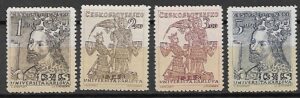SŁAWNI LUDZIE CZECHOSŁOWACJA MI.535-538**