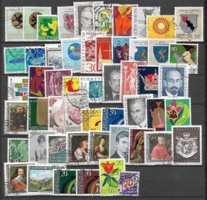 ZESTAW ZNACZKÓW LIECHTENSTEIN NR 1