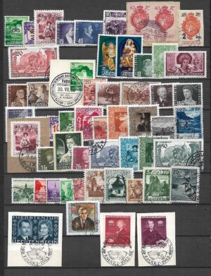 ZESTAW ZNACZKÓW LIECHTENSTEIN NR 4