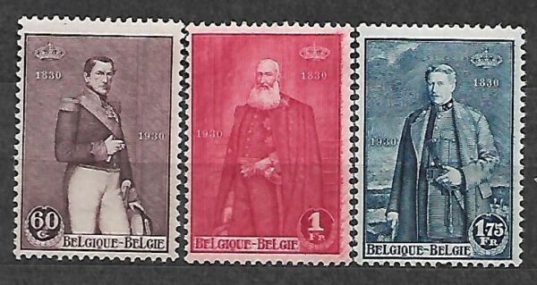 SŁAWNI LUDZIE BELGIA MI.284-286**