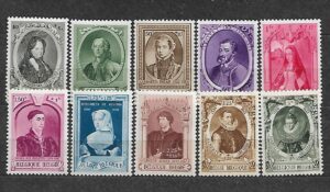 SŁAWNI LUDZIE BELGIA MI.569-578**