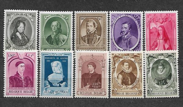 SŁAWNI LUDZIE BELGIA MI.569-578**
