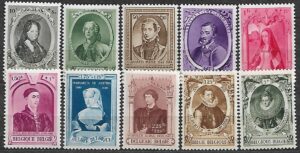 SŁAWNI LUDZIE BELGIA MI.569-578**