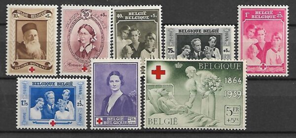 CZERWONY KRZYŻ BELGIA MI.497-504**