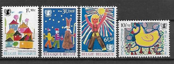 UNICEF BELGIA MI.1551-1554**