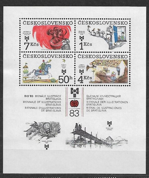 ILUSTRACJE CZECHOSŁOWACJA MI.BL.55**