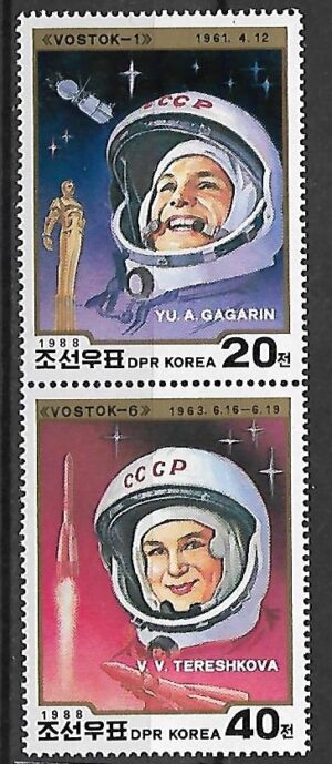 LOT W KOSMOS KOREA MI.2979-2980**