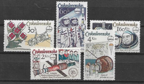 LOT W KOSMOS CZECHOSŁOWACJA MI.2488-2492**