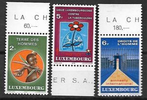 POMOC HUMANITARNA LUXEMBURG MI.972-974**