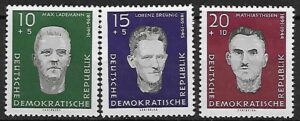 SŁAWNI LUDZIE DDR MI.765-767**