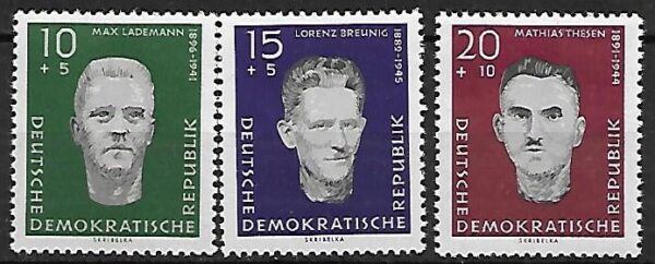 SŁAWNI LUDZIE DDR MI.765-767**