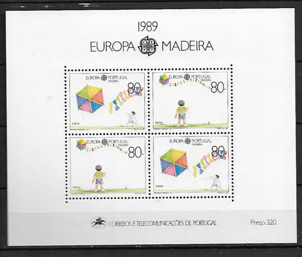 EUROPA CEPT PORTUGALIA MADERA MI.BL.10**
