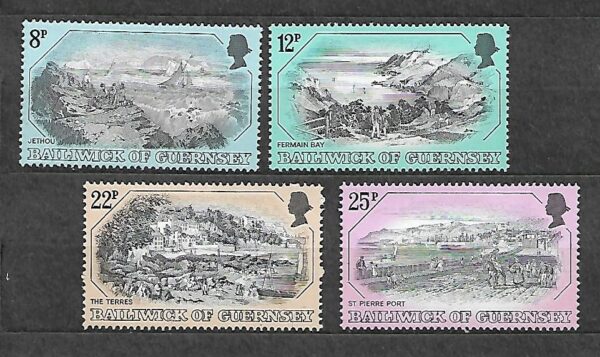 MALARSTWO GUERNSEY MI.241-244**
