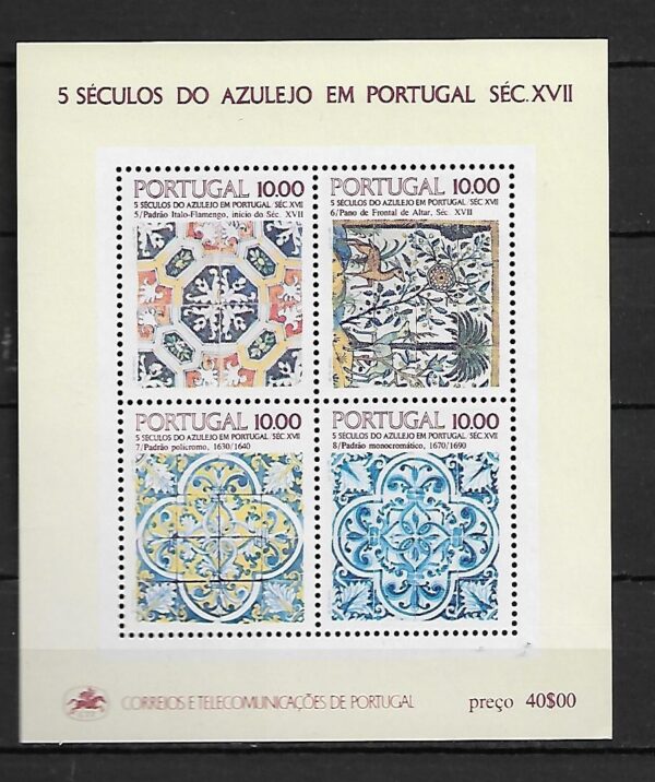SZTUKA PORTUGALIA MI.BL.38**