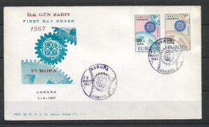 EUROPA CEPT TURCJA MI.2044-2045 FDC