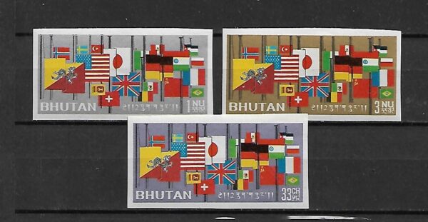 FLAGI BHUTAN MI.40-42B**