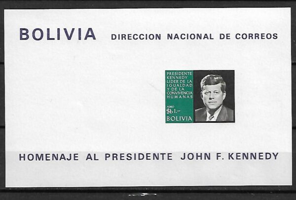J.F.KENNEDY BOLIWIA MI.BL.21**