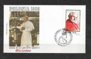 WIZYTA JANA PAWŁA II POLSKA -WARSZAWA KOPERTA
