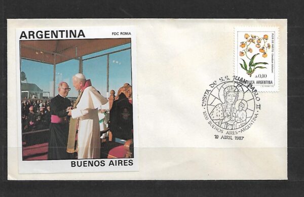 WIZYTA JANA PAWŁA II ARGENTYNA-BUENOS AIRES KOPERTA