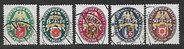 HERBY NIEMCY MI.430-434 KASOWANE