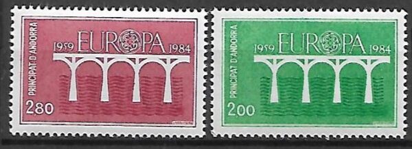 EUROPA CEPT ANDORRA FRANCUSKA MI.350-351**
