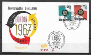 EUROPA CEPT RFN MI.533-534 FDC