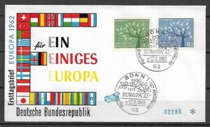 EUROPA CEPT RFN MI.383-384 FDC 3