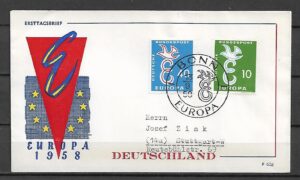 EUROPA CEPT RFN MI.295-296 FDC 1