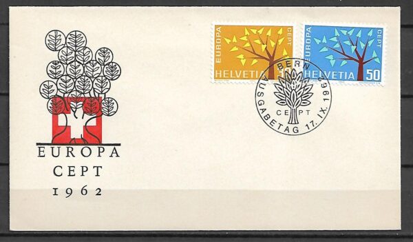 EUROPA CEPT SZWAJCARIA MI.756-757 FDC 1