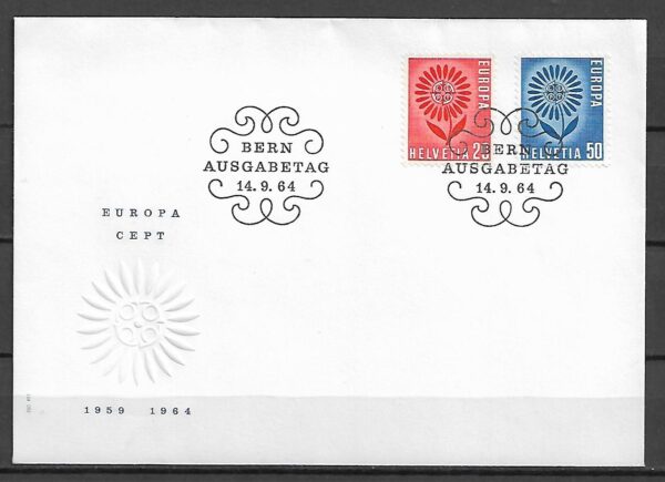 EUROPA CEPT SZWAJCARIA MI.800-801 FDC