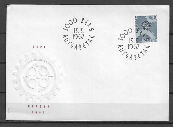 EUROPA CEPT SZWAJCARIA MI.850 FDC