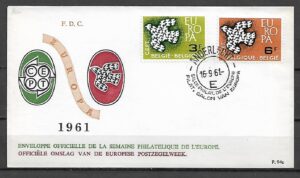 FDC EUROPA CEPT BELGIA MI.1253-1254