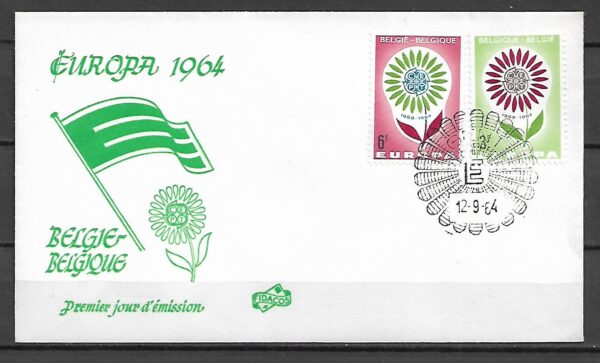 EUROPA CEPT BELGIA MI.1358-1359 FDC
