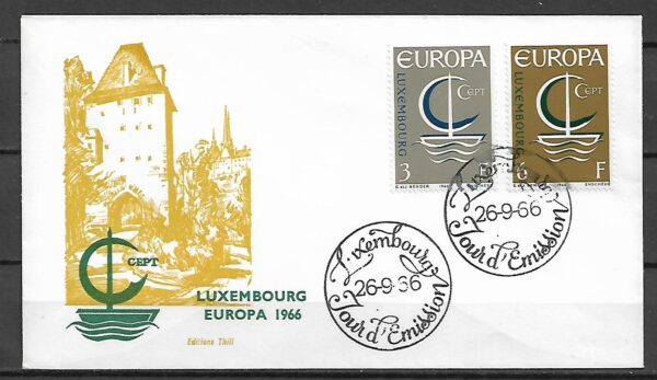 EUROPA CEPT BELGIA MI.1446-1447 FDC