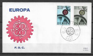 EUROPA CEPT BELGIA MI.1472-1473 FDC 1