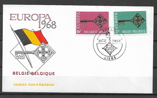 EUROPA CEPT BELGIA MI.1511-1512 FDC 3