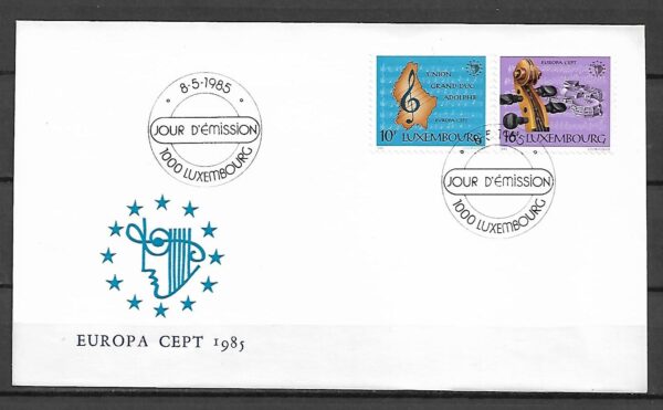 EUROPA CEPT LUXEMBURG MI.1125-1126 FDC