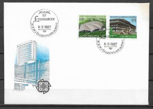 EUROPA CEPT LUXEMBURG MI.1174-1175 FDC