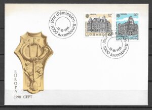 EUROPA CEPT LUXEMBURG MI.1243-1244 FDC