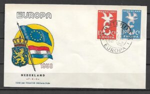 EUROPA CEPT HOLANDIA MI.718-718 FDC