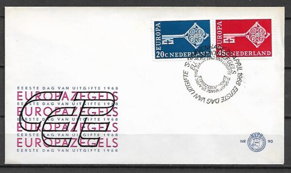 FDC EUROPA CEPT HOLANDIA MI.899-900