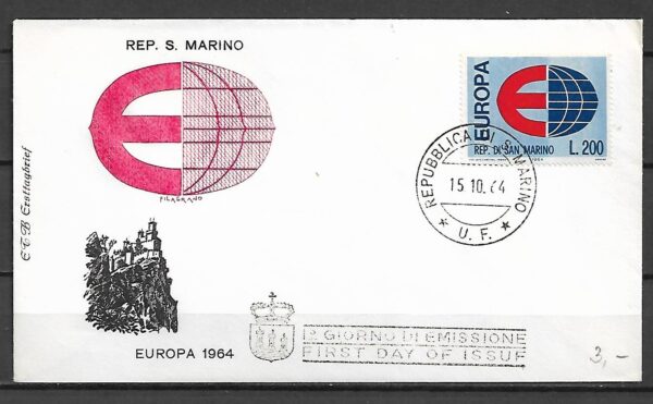 FDC EUROPA CEPT SAN MARINO MI.826