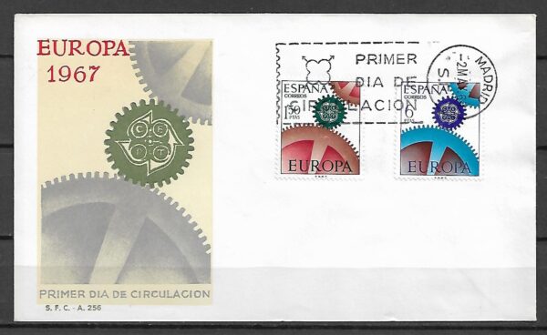 FDC EUROPA CEPT HISZPANIA MI.1682-1683