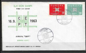 EUROPA CEPT TURCJA MI.1888-1889 FDC