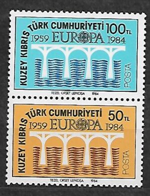 EUROPA CEPT CYPR TURECKI MI.143-142**PARKA PIONOWA